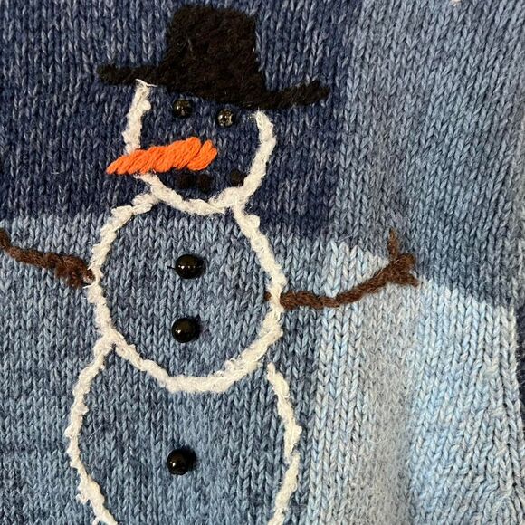 Vintage Breckinridge Women's Snowman Cardigan - Picture 3 of 5